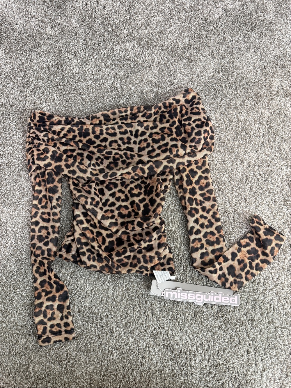 Missguided Leopard Print Top